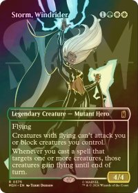 [FOIL] ウィンドライダー、ストーム/Storm, Windrider (全面アート版) 【英語版】 [MSH-金R]