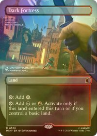 [FOIL] 闇の砦/Dark Fortress (全面アート版) 【英語版】 [MSH-土地R]