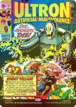画像1: [FOIL] 人の作りし悪、ウルトロン/Ultron, Artificial Malevolence (ショーケース版) 【英語版】 [MSH-灰MR]
