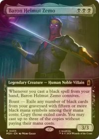 [FOIL] バロン・ヘルムート・ジモ/Baron Helmut Zemo (拡張アート版) 【英語版】 [MSH-黒R]