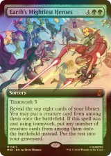 [FOIL] 地球最強のヒーローたち/Earth's Mightiest Heroes (拡張アート版) 【英語版】 [MSH-緑MR]