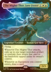 [FOIL] マイティ・ソー、ジェーン・フォスター/The Mighty Thor, Jane Foster (拡張アート版) 【英語版】 [MSH-金R]