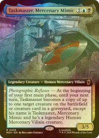 [FOIL] 模倣する傭兵、タスクマスター/Taskmaster, Mercenary Mimic (拡張アート版) 【英語版】 [MSH-金R]