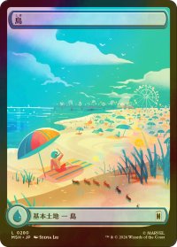 [FOIL] 島/Island No.280 (全面アート版) 【日本語版】 [MSH-土地C]