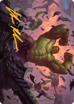 画像1: ハルクスマッシュ！/HULK SMASH! No.010 (箔押し版) 【日本語】 [MSH-アート]