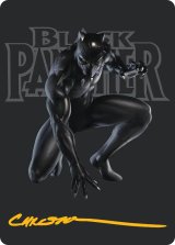 揺るがぬ希望、ブラックパンサー/Black Panther, Hope Enduring No.027 (箔押し版) 【英語版】 [MSH-アート]