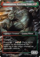 恐怖の巨人、アボミネーション/Abomination, Terrifying Titan (全面アート版) 【英語版】 [MSH-金U]