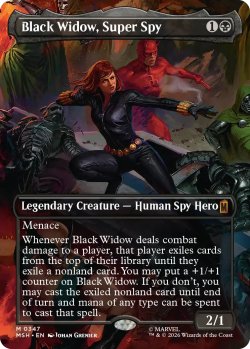 画像1: スーパースパイ、ブラック・ウィドウ/Black Widow, Super Spy No.347 (全面アート版) 【英語版】 [MSH-黒MR]