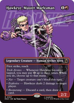 画像1: 百発百中の射手、ホークアイ/Hawkeye, Master Marksman (全面アート版) 【英語版】 [MSH-赤R]