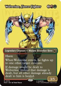 獰猛な戦士、ウルヴァリン/Wolverine, Fierce Fighter (全面アート版) 【英語版】 [MSH-金R]