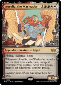 戦導者オレリア/Aurelia, the Warleader (ショーケース版) 【英語版】 [MUL-金MR]