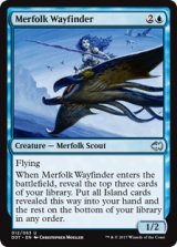 マーフォークの道探し/Merfolk Wayfinder 【英語版】 [MVG-青U]