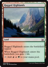 岩だらけの高地/Rugged Highlands 【英語版】 [MVM-土地C]