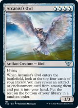 秘儀術師のフクロウ/Arcanist's Owl 【英語版】 [NEC-金U]