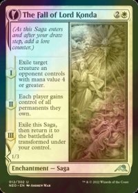 [FOIL] 君主今田の凋落/The Fall of Lord Konda 【英語版】 [NEO-白U]
