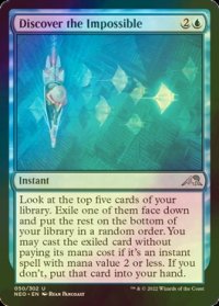 [FOIL] 不可能の発見/Discover the Impossible 【英語版】 [NEO-青U]