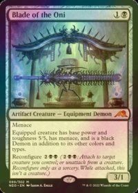 [FOIL] 鬼の刃/Blade of the Oni (海外産ブースター版) 【英語版】 [NEO-黒MR]