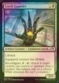 [FOIL] ヒルの篭手/Leech Gauntlet 【英語版】 [NEO-黒U]