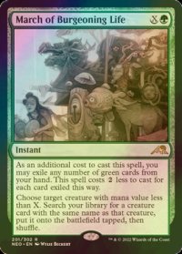 [FOIL] 芽吹く生命の行進/March of Burgeoning Life 【英語版】 [NEO-緑R]