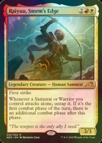 [FOIL] 嵐の切先、雷遊/Raiyuu, Storm's Edge 【英語版】 [NEO-金R]