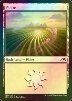 画像1: [FOIL] 平地/Plains No.283 【英語版】 [NEO-土地C]