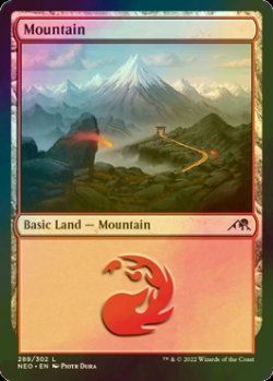 画像1: [FOIL] 山/Mountain No.289 【英語版】 [NEO-土地C]