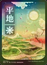 [FOIL] 平地/Plains No.293 (全面アート・海外産ブースター版) 【日本語版】 [NEO-土地C]