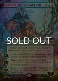 [FOIL] 肉体の裏切者、テゼレット/Tezzeret, Betrayer of Flesh (全面アート・海外産ブースター版) 【英語版】 [NEO-青MR]