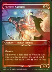 [FOIL] 無双の侍/Peerless Samurai (ショーケース・海外産ブースター版) 【英語版】 [NEO-赤C]