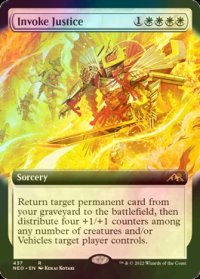 [FOIL] 報復招来/Invoke Justice (拡張アート版) 【英語版】 [NEO-白R]