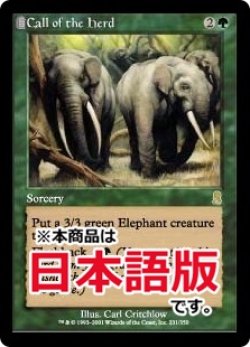 画像1: 獣群の呼び声/Call of the Herd (ODY/緑R/日/通常/EX) ※詳細要確認