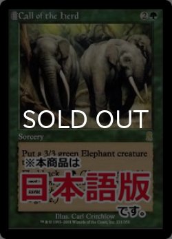 画像1: 獣群の呼び声/Call of the Herd (ODY/緑R/日/通常/EX) ※詳細要確認