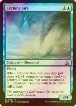 画像1: [FOIL] 竜巻の種父/Cyclone Sire 【英語版】 [OGW-青U]