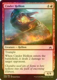[FOIL] 溶滓のヘリオン/Cinder Hellion 【英語版】 [OGW-赤C]