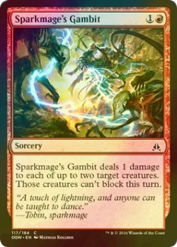 画像1: [FOIL] 火花魔道士の計略/Sparkmage's Gambit 【英語版】 [OGW-赤C]