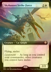[FOIL] 空狩人の打撃部隊/Skyhunter Strike Force (拡張アート版) 【英語版】 [ONC-白R]
