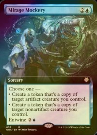 [FOIL] 嘲る蜃気楼/Mirage Mockery (拡張アート版) 【英語版】 [ONC-青R]