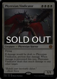 ファイレクシアの立証者/Phyrexian Vindicator 【英語版】 [ONE-白MR]