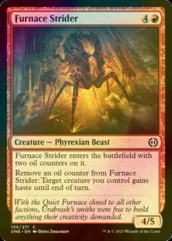 画像1: [FOIL] 焼炉の徘徊者/Furnace Strider 【英語版】 [ONE-赤C]