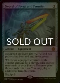 [FOIL] 鉱炉と前線の剣/Sword of Forge and Frontier (海外産ブースター版) 【英語版】 [ONE-灰MR]