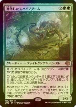 画像1: [FOIL] 進化したスパイノダーム/Evolved Spinoderm 【日本語版】 [ONE-緑R]