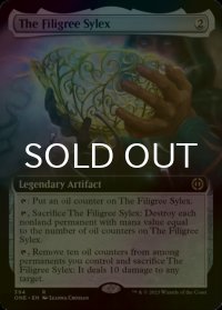 [FOIL] 金線の酒杯/The Filigree Sylex (拡張アート版) 【英語版】 [ONE-灰R]