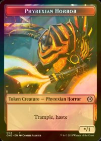 [FOIL] ファイレクシアン・ホラー/PHYREXIAN HORROR No.004 【英語版】 [ONE-トークン]
