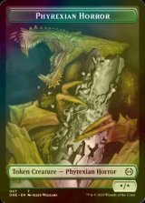 [FOIL] ファイレクシアン・ホラー/PHYREXIAN HORROR No.007 【英語版】 [ONE-トークン]