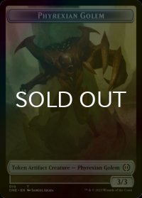 [FOIL] ファイレクシアン・ゴーレム/PHYREXIAN GOLEM 【英語版】 [ONE-トークン]