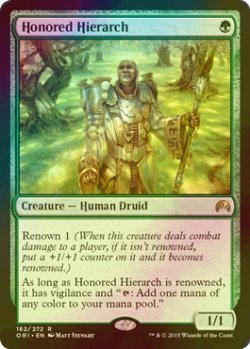 画像1: [FOIL] 名誉ある教主/Honored Hierarch 【英語版】 [ORI-緑R]