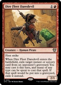 凶兆艦隊の向こう見ず/Dire Fleet Daredevil 【英語版】 [OTC-赤R]