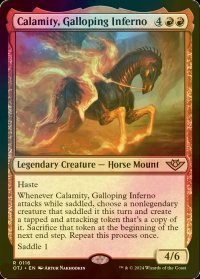 [FOIL] 早駆ける業火、カラミティ/Calamity, Galloping Inferno 【英語版】 [OTJ-赤R]