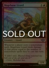 [FOIL] 魔道士封じのトカゲ/Magebane Lizard 【英語版】 [OTJ-赤U]