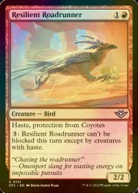 [FOIL] 強靱なオオミチバシリ/Resilient Roadrunner 【英語版】 [OTJ-赤U]